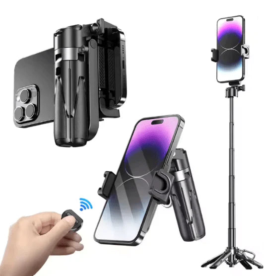 Mini Grip Quadripod – Portable Bluetooth Tripod Stand