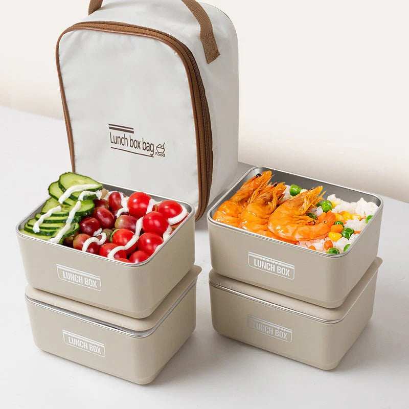 Lunch Box Set with Carry Bag