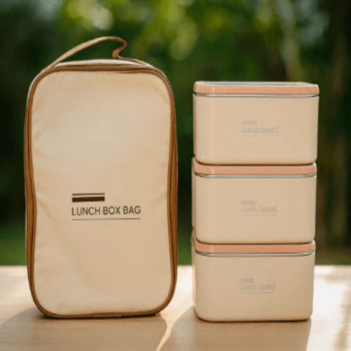 Lunch Box Set with Carry Bag