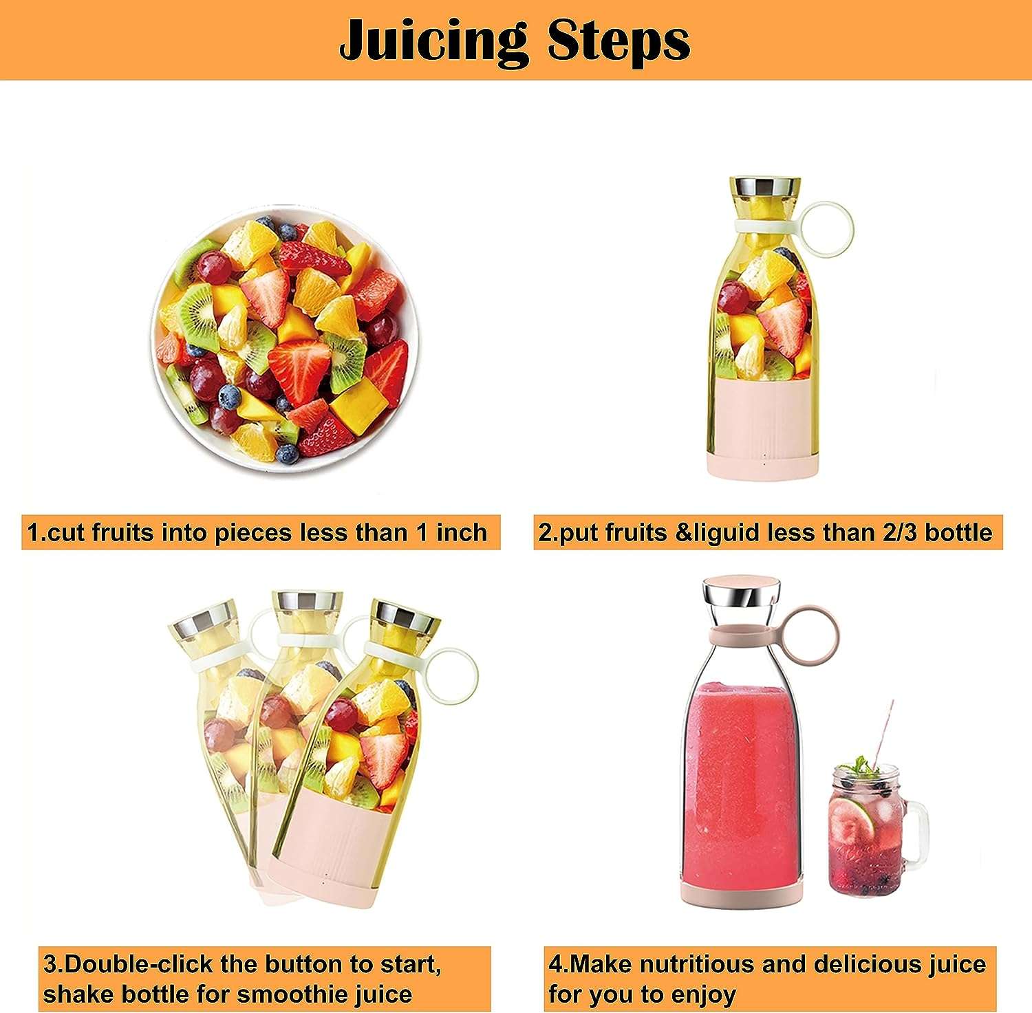 Portable Juicer Bottle - Blender