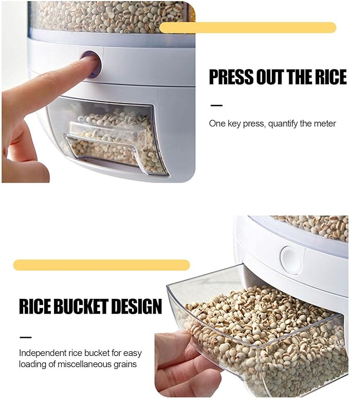Rotating Grain Storage Dispenser