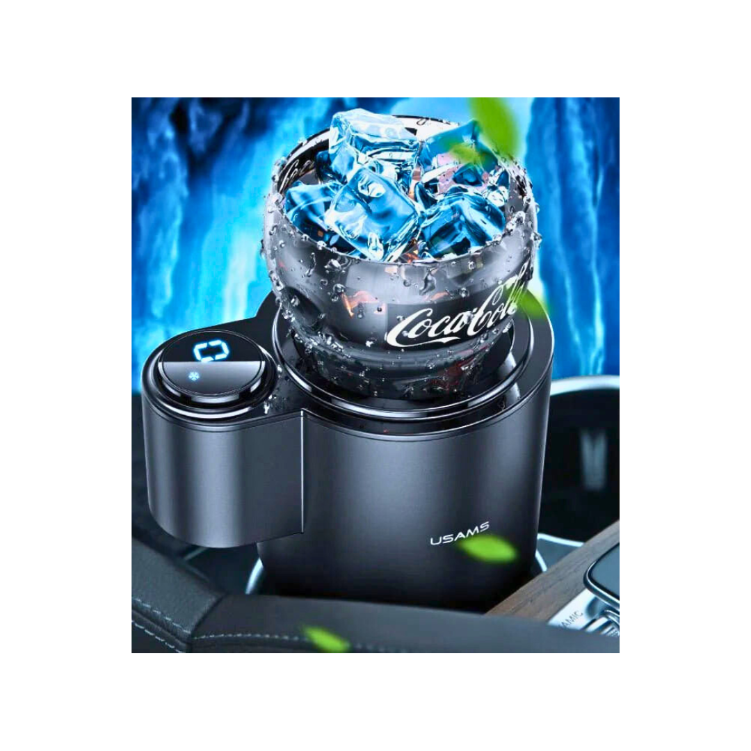 USAMS US-ZB160 Smart Car Cup – Heating & Cooling with Digital Display edenlify
